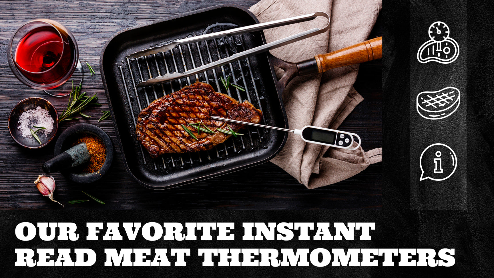 Bearded Butcher Instant Read Digital Meat Thermometer with