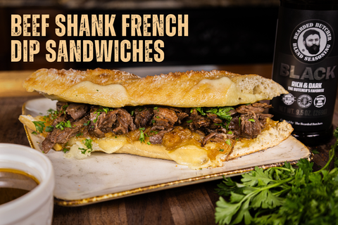 Beef Shank French Dip Sandwiches
