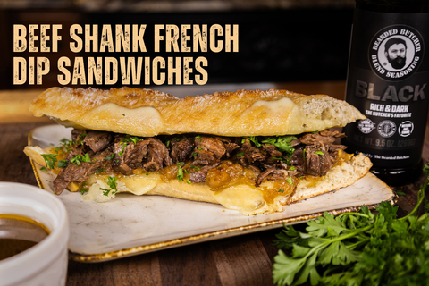 Beef Shank French Dip Sandwiches