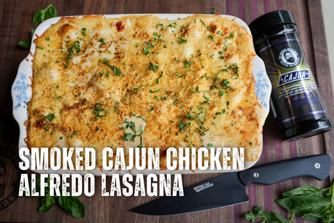 Smoked Cajun Chicken Alfredo Lasagna