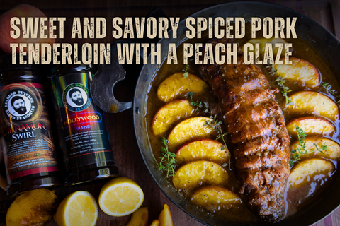 Sweet & Savory Spiced Pork Tenderloin with a Peach Glaze
