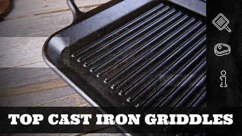 Huge Cast Iron Pan Grilling 