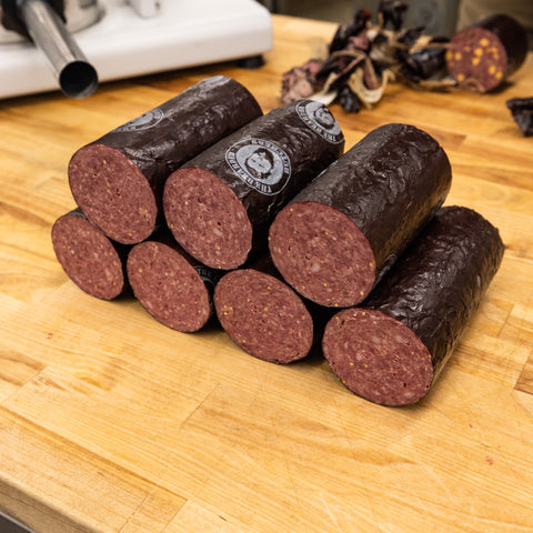 10 Pack of CASING ONLY 2.5 Inch Mahogany Summer Sausage