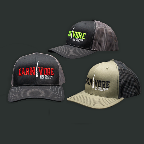 Carnivore Snap-Back Trucker Hat - Richardson 112 – The Bearded