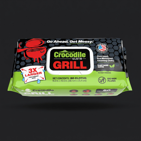 Crocodile Cloth Grill Wipes 80CT