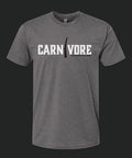 Front of grey Carnivore T Shirt
