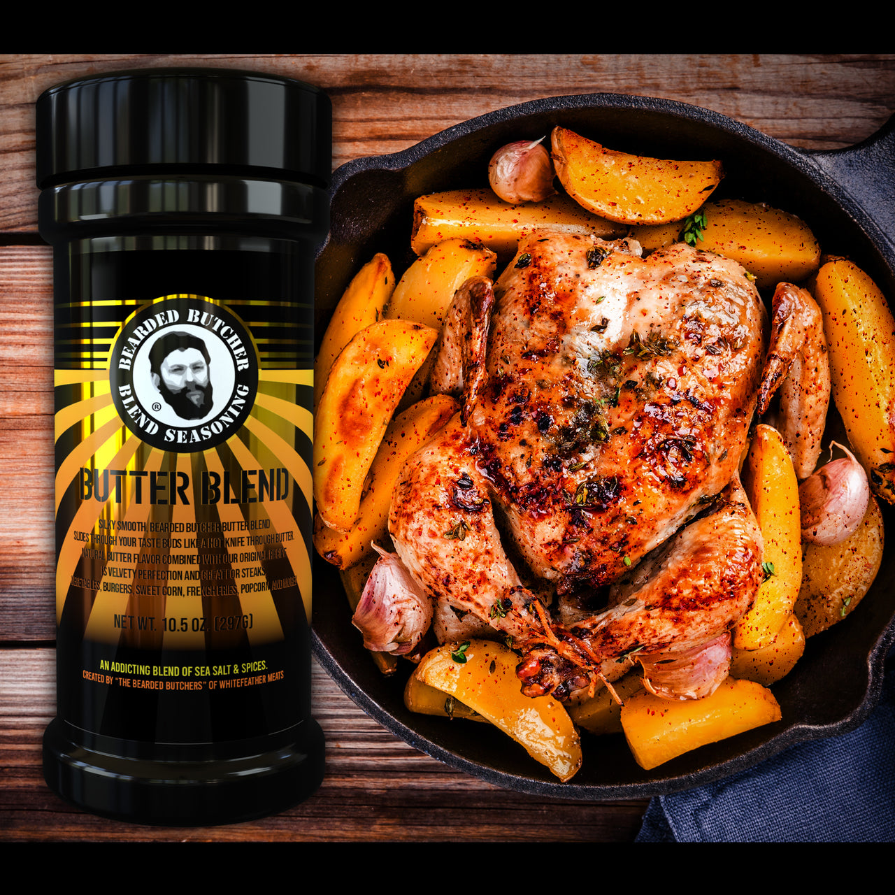 Bearded Butcher Butter Blend 10.5oz Shaker The Bearded Butchers