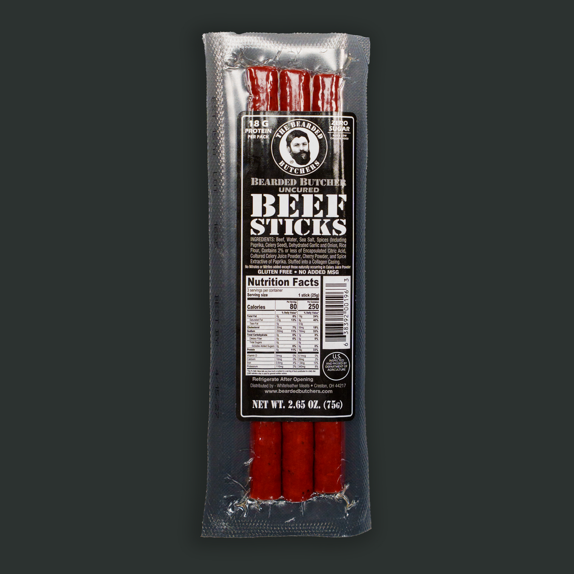 Bearded Butcher Beef Sticks 2.65oz – The Bearded Butchers