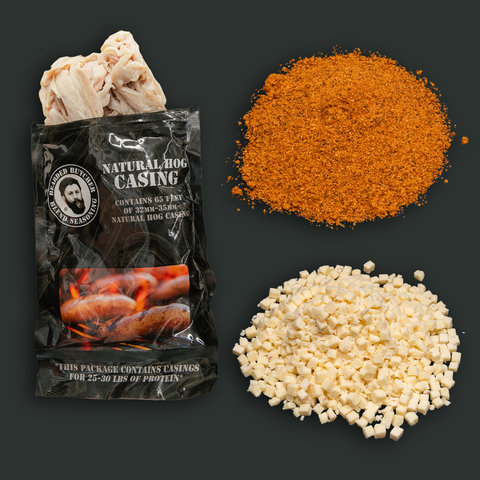 Bearded Butcher Cajun Bratwurst DIY Kit w/ Natural Hog Casings