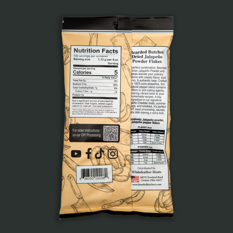 Jalapeño Cheddar SMOKED Sausage DIY Kit w/ Collagen Casings