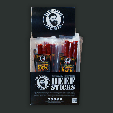 Bearded Butcher Hot Beef Sticks with Ghost Pepper Cheese 2.65oz