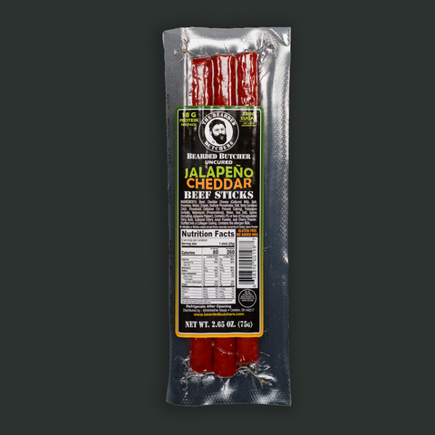 Bearded Butcher 2.65oz Beef Stick 8 Count Variety Pack