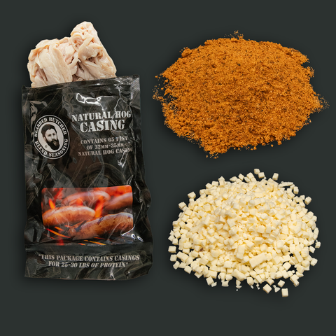 Bearded Butcher Original Bratwurst DIY Kit w/ Natural Hog Casings