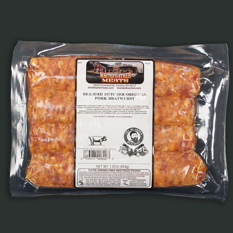 Bearded Butcher Pork Bratwursts - Case of 12 1lb Packs