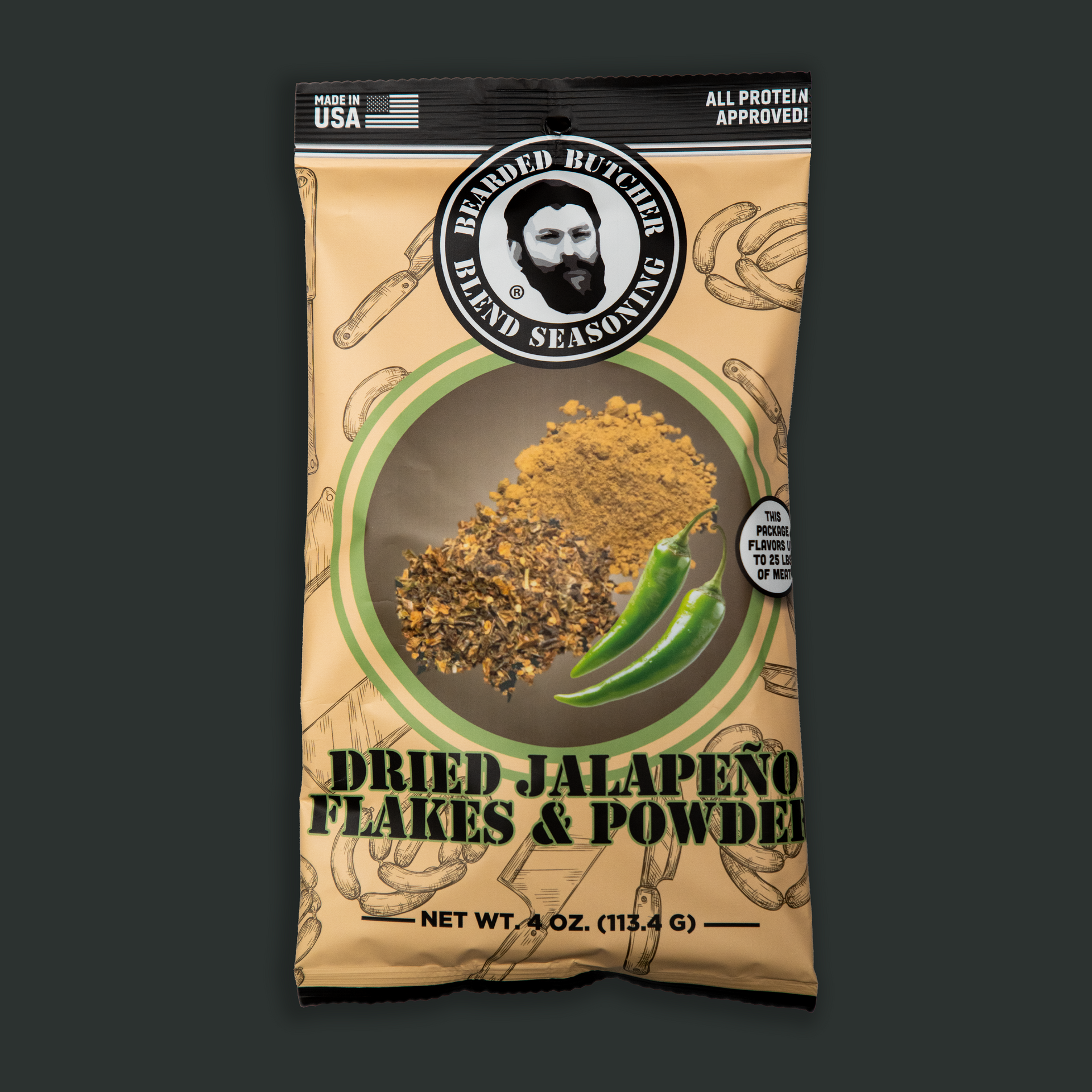 Dried Jalapeño Powder and Flakes 4oz – The Bearded Butchers