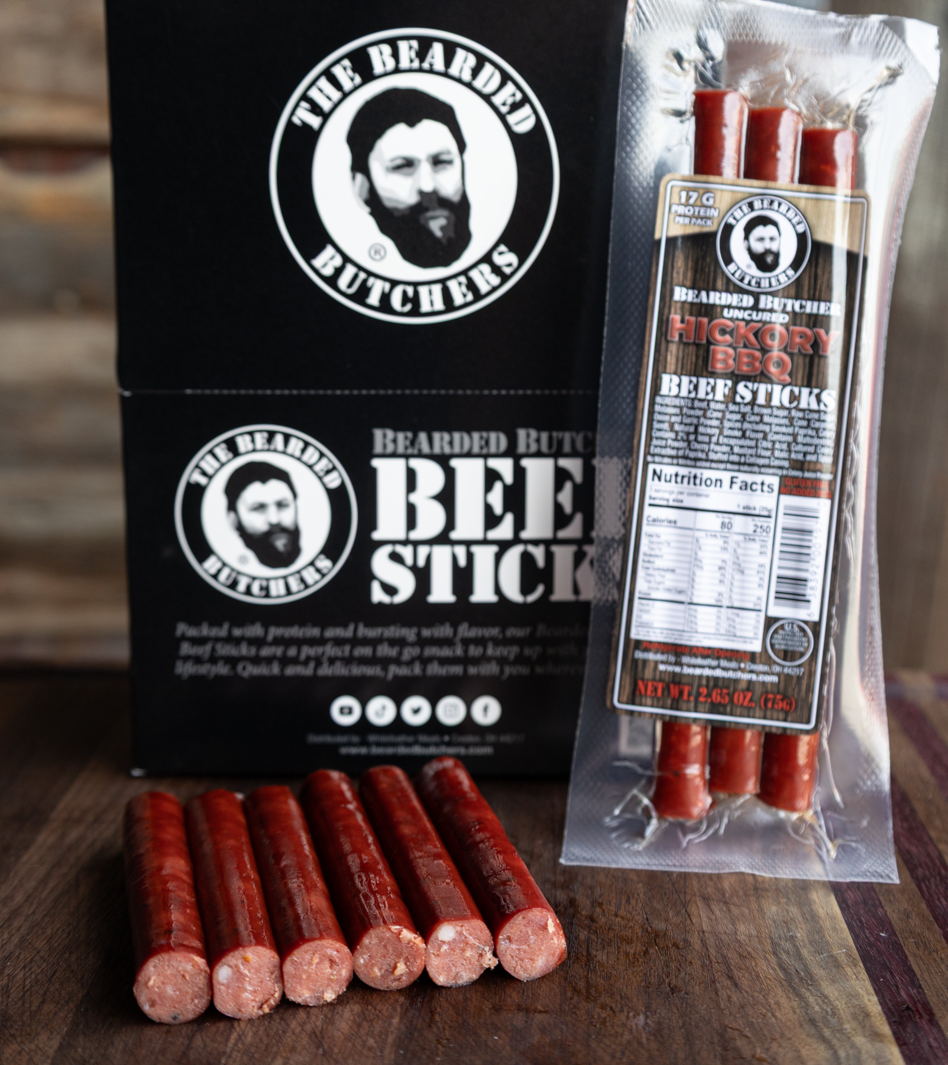 Bearded Butcher Hickory BBQ Beef Sticks 2.65oz – The Bearded Butchers