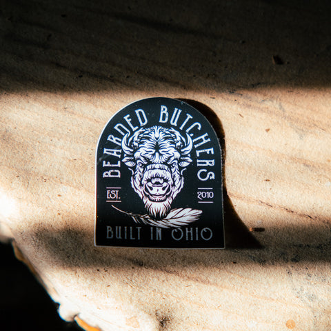 Bearded Butchers Bison Head Sticker