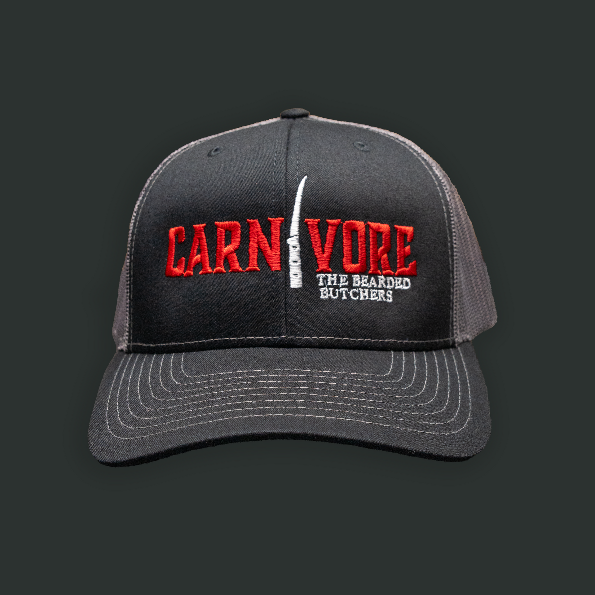 Carnivore Snap-Back Trucker Hat - Richardson 112 – The Bearded