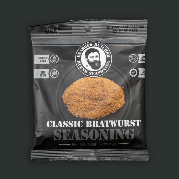 ケ*ウ様 Butcher ProductS Case of 24 Bearded Butcher Classic Bratwurst Seasoning 9oz – The