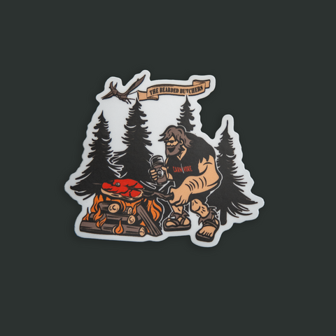 Caveman Steak Carnivore Sticker