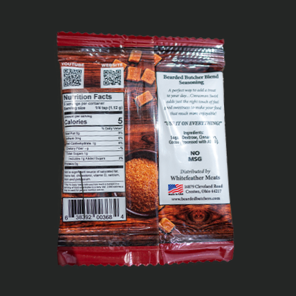 Cinnamon Swirl Seasoning Packet - Back