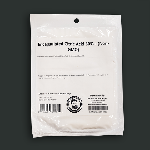Encapsulated Citric Acid 60% (Non-GMO) product label description