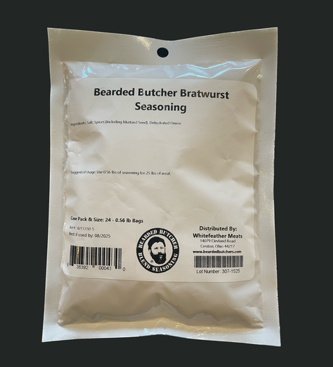 Case of 24 Bearded Butcher Bratwurst Seasoning 9oz
