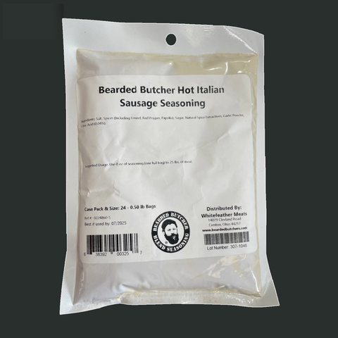 Bearded Butcher Hot Italian Sausage Seasoning product label