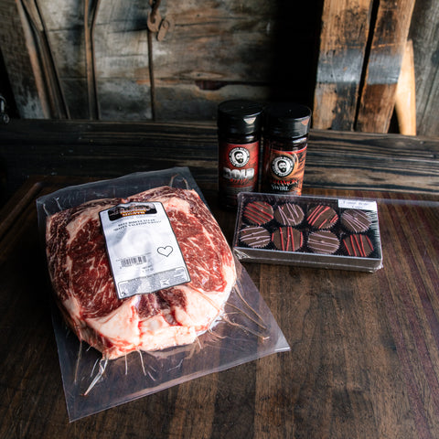 Valentines Day Heart-Shaped Ribeye Bundle