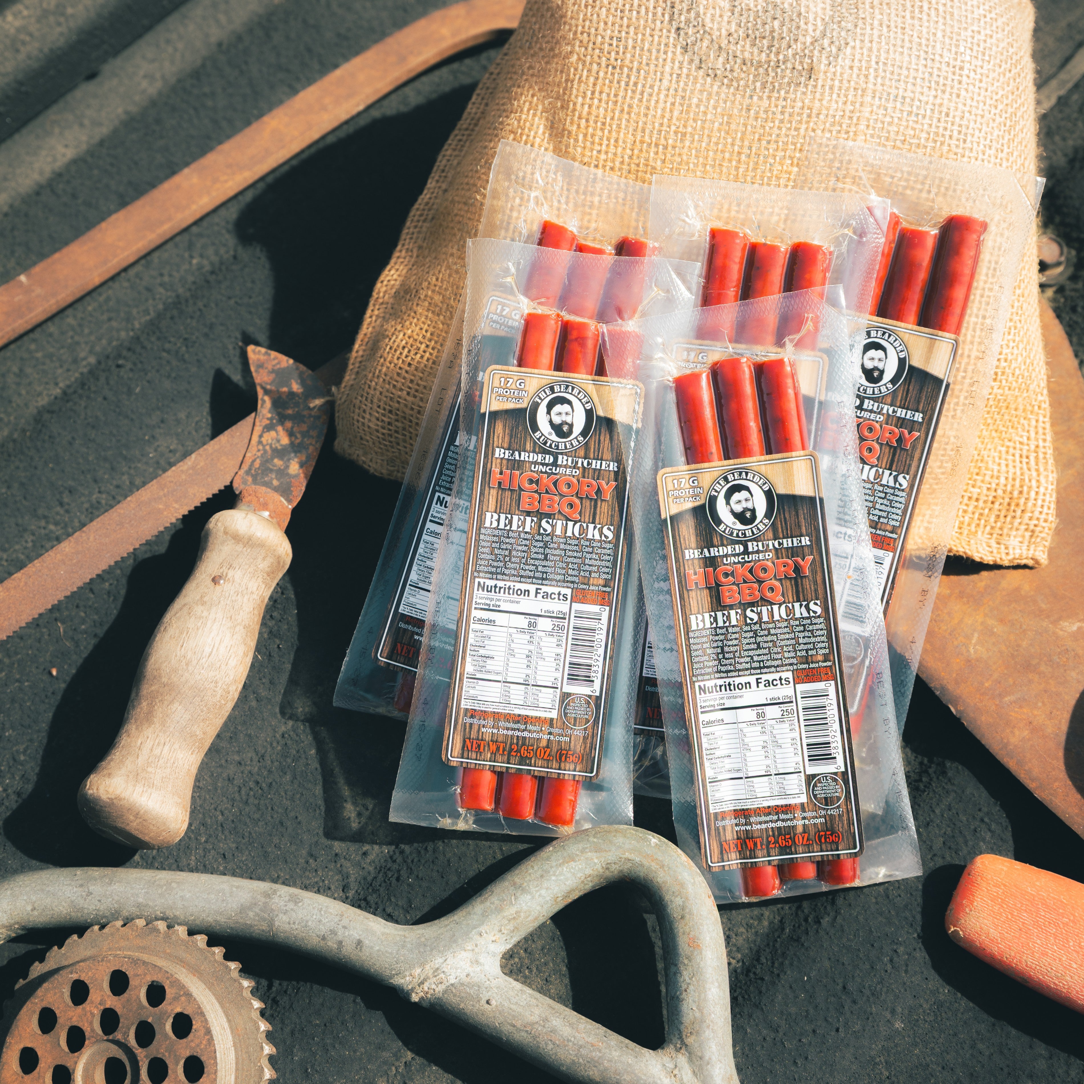 Bearded Butcher Hickory BBQ Beef Sticks 2.65oz – The Bearded Butchers