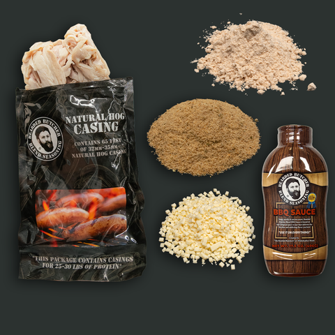 Hickory BBQ Bratwurst DIY Kit w/ Natural Hog Casings