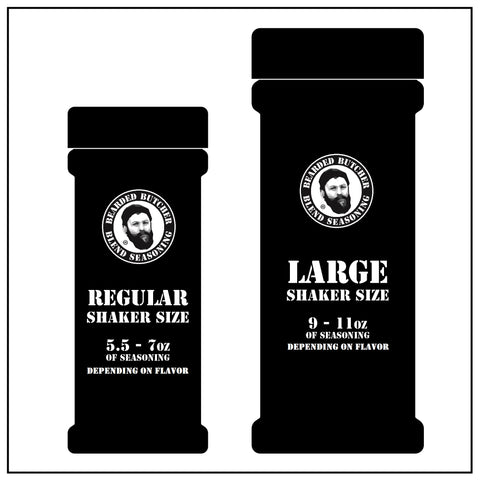 Regular vs large Bearded Butcher shaker