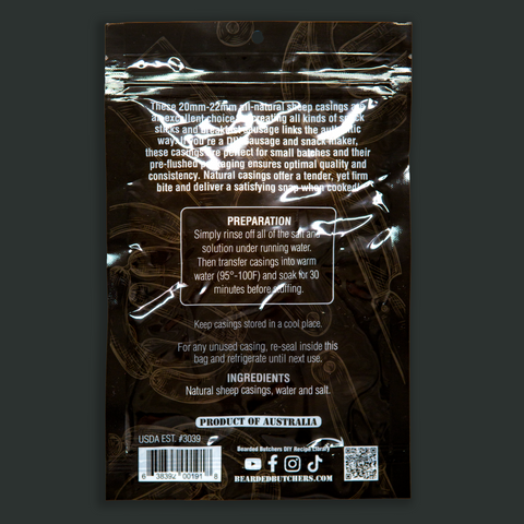 Natural Sheep Casing 20-22mm