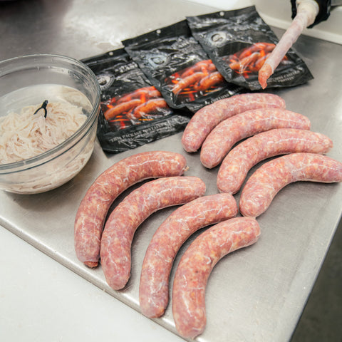 Mushroom and Swiss Bratwurst DIY Kit w/ Natural Hog Casings