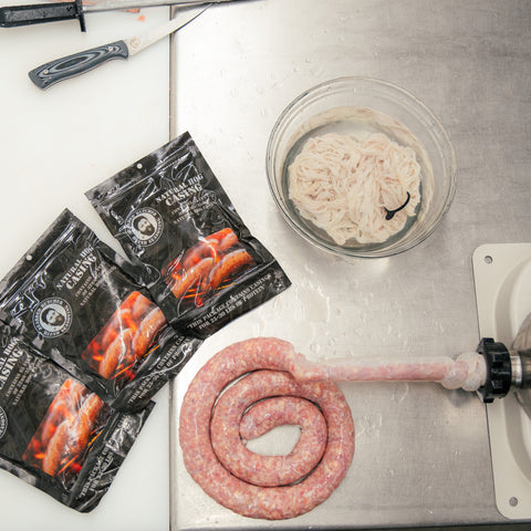 Macho Nacho Bratwurst DIY Kit w/ Natural Hog Casings