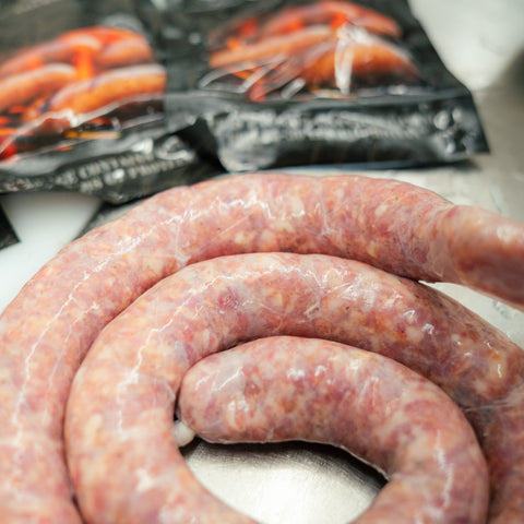 Onion and Bell Pepper Bratwurst DIY Kit w/ Natural Hog Casings