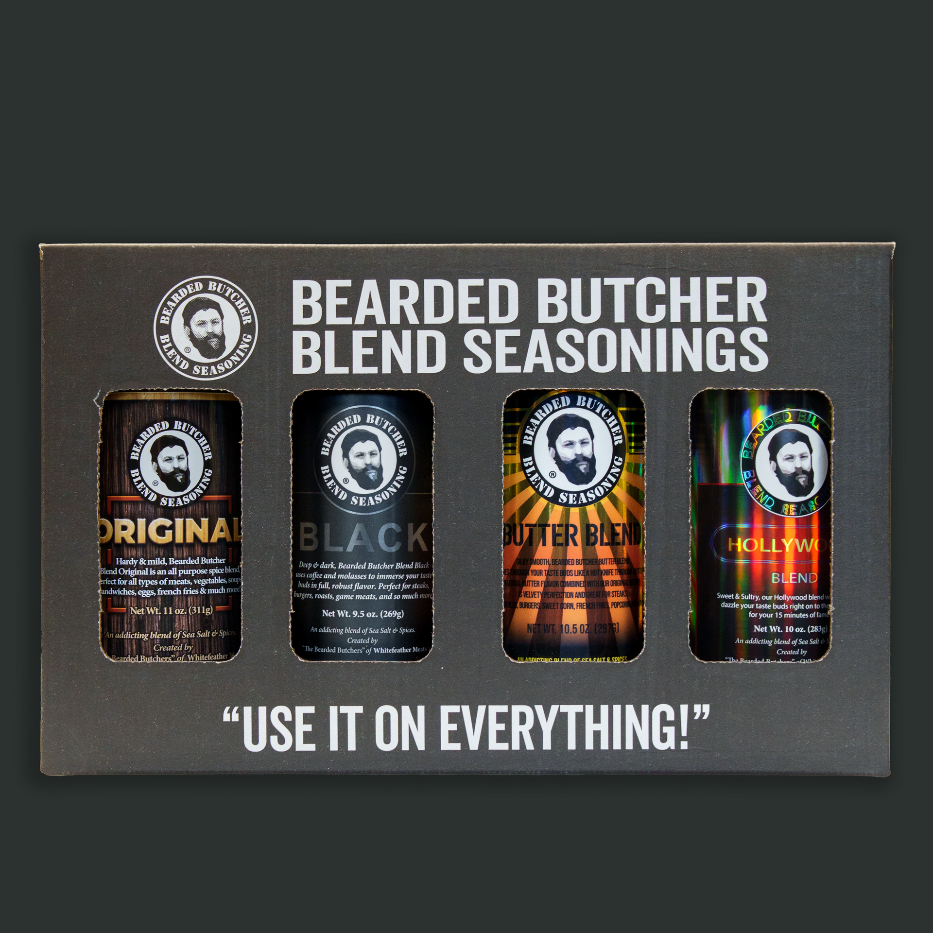 ケ*ウ様 Butcher ProductS 4 Pack of Large Seasoning Shakers – The Bearded Butchers