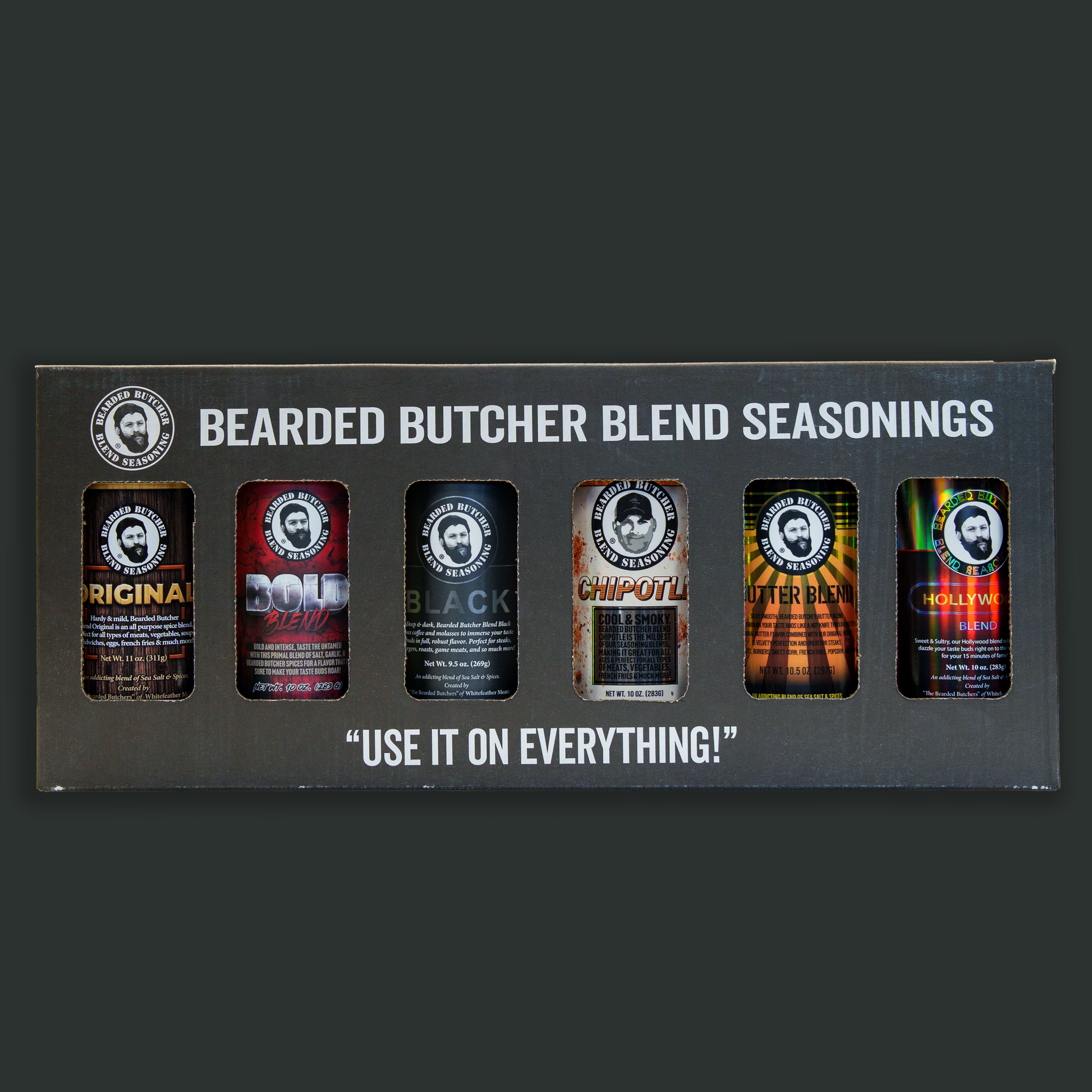 6 Pack of Large Seasoning Shakers – The Bearded Butchers