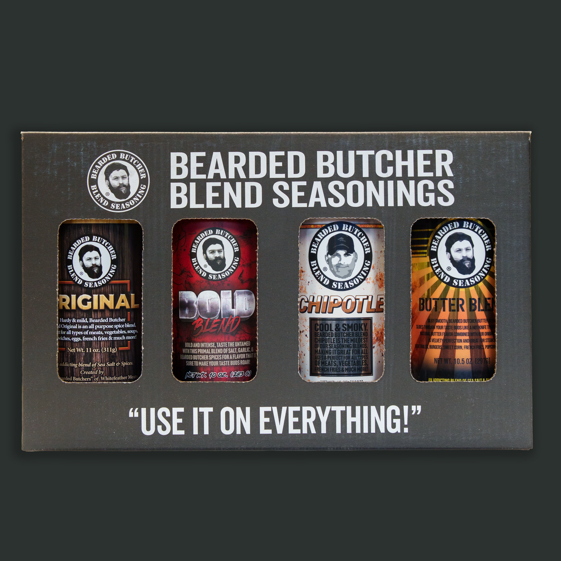 ケ*ウ様 Butcher ProductS 4 Pack of Large Seasoning Shakers – The Bearded Butchers