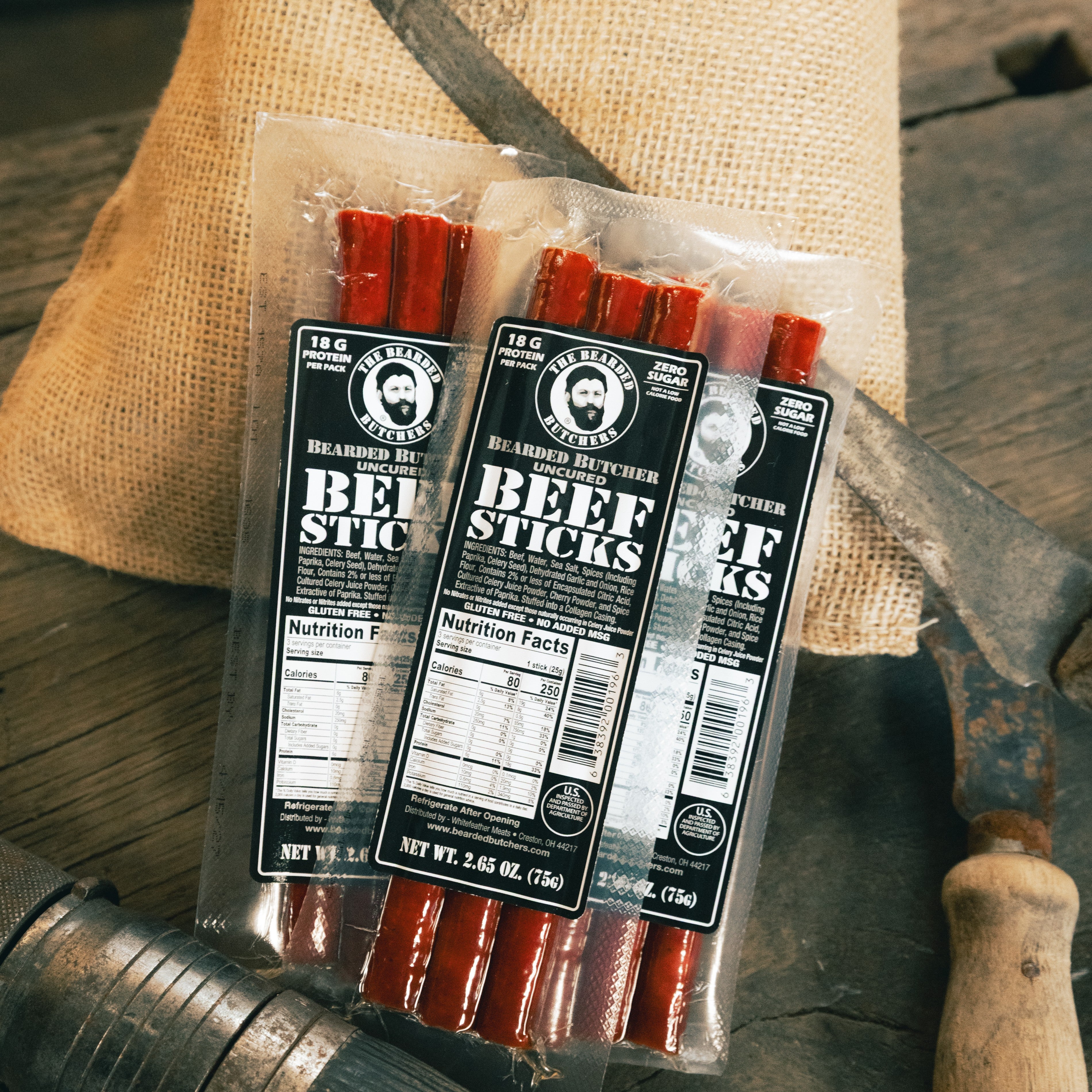 Bearded Butcher Beef Sticks 2.65oz – The Bearded Butchers