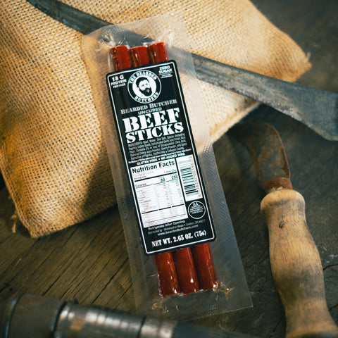 Bearded Butcher 2.65oz Beef Stick 8 Count Variety Pack