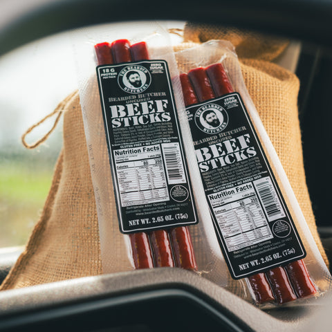 Bearded Butcher 2.65oz Beef Stick 8 Count Variety Pack