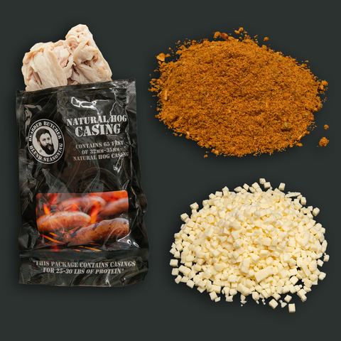 Pizza Bratwurst DIY Kit w/ Natural Hog Casings