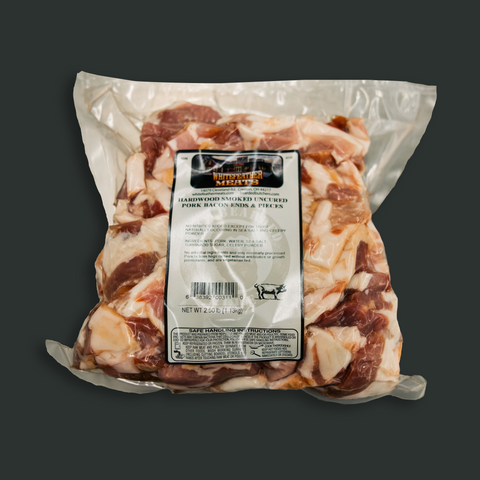 Hardwood Smoked Pork Bacon Pieces 2.5lb Pack