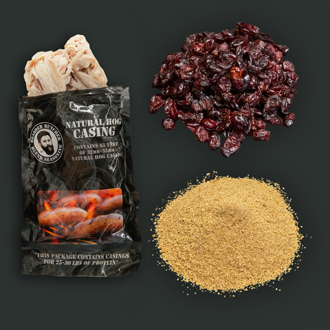 Pumpkin Cranberry Bratwurst DIY Kit w/Natural Hog Casings