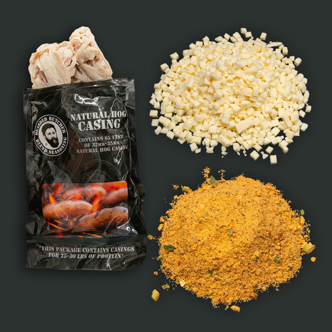 Smokin' Ranchero Bratwurst DIY Kit w/ Natural Hog Casings