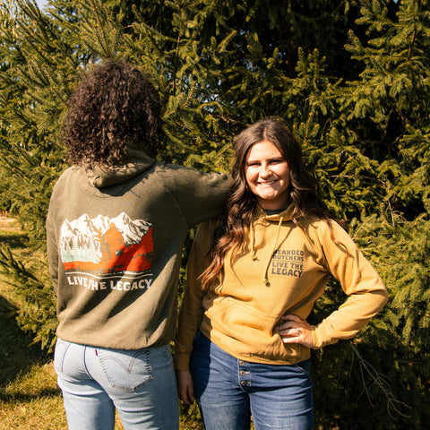 Live the Legacy Mountain Landscape Hooded Sweatshirts