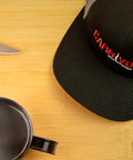 Carnivore Snap-Back Hat - Black - Top 