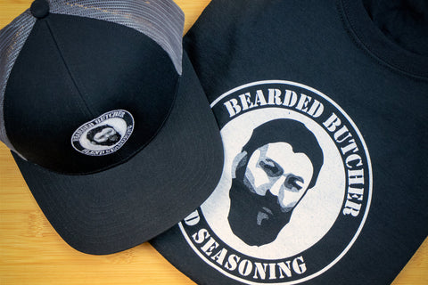 Bearded Butcher Snap-Back Hat and T-Shirt