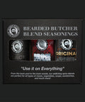 3 Shakers of Bearded Butcher Blend Seasonings in a Box